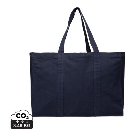 VINGA Grand tote bag en toile recyclée AWARE™ Hilo bleu marine | sans marquage | non disponible | non disponible | non disponible