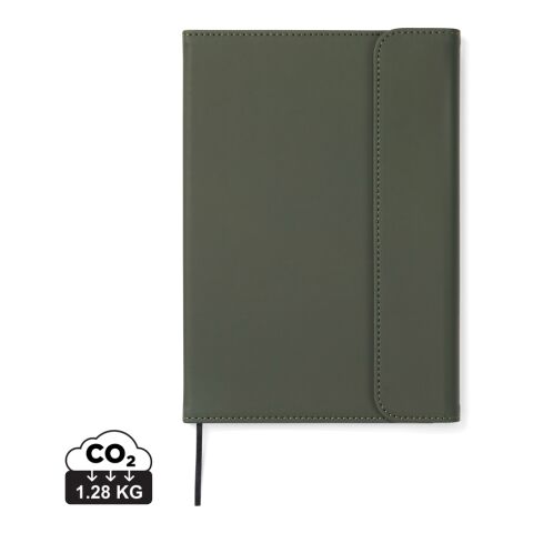 VINGA Carnet A5 en papier et PU certifié GRS Baltimore vert | sans marquage | non disponible | non disponible