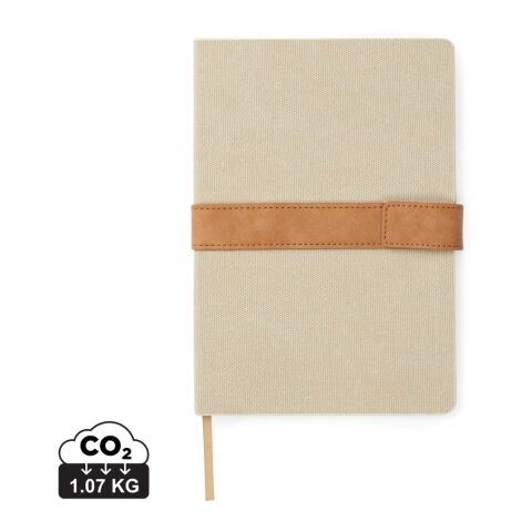 VINGA Carnet de notes en toile recyclée RCS Bosler marron | sans marquage | non disponible | non disponible