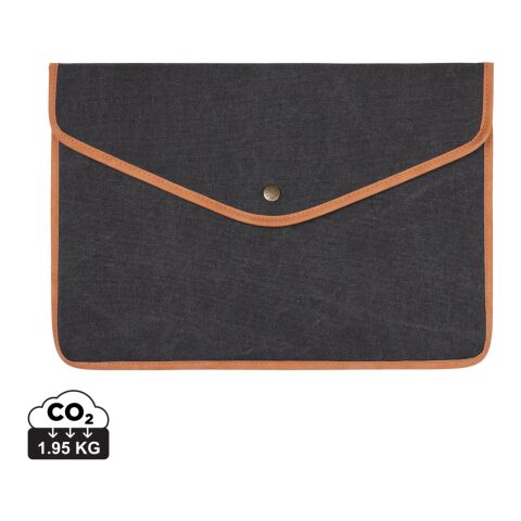 VINGA Bosler Housse ordinateur 16&quot; en toile recyclée GRS noir | sans marquage | non disponible | non disponible