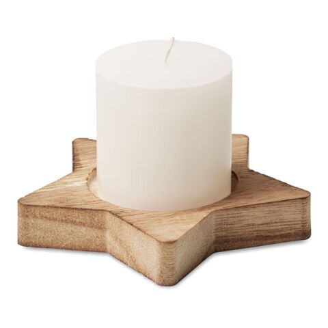 Bougeoir étoile avec bougie