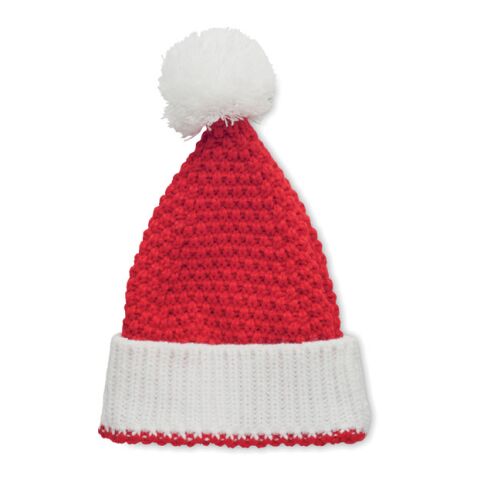 Bonnet de Noël avec revers en tricot