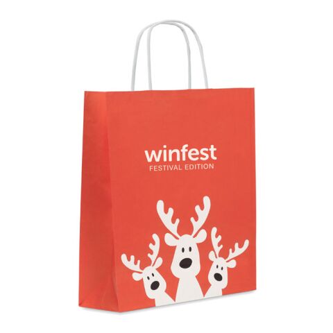 Sac cadeau format moyen rouge | sans marquage | non disponible | non disponible | non disponible