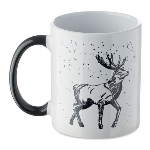 Mug de Noël en céramique 300ml noir | sans marquage | non disponible | non disponible