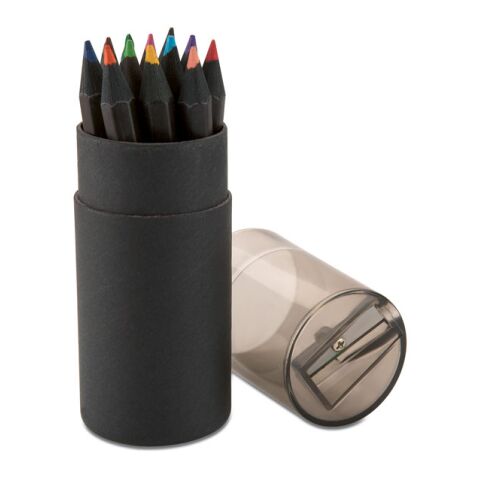 12 crayons noirs avec taille crayon
