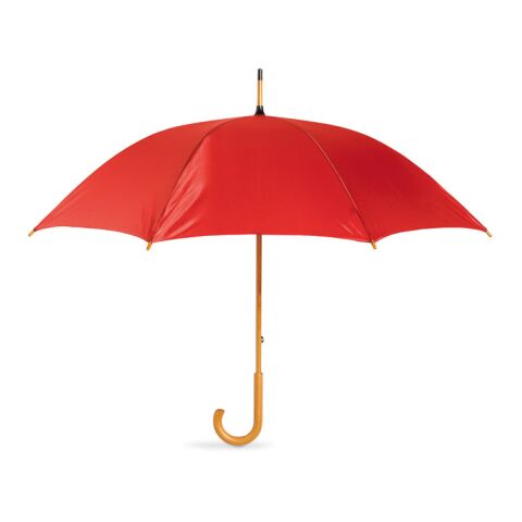 Parapluie avec poignée en bois rouge | sans marquage | non disponible | non disponible | non disponible