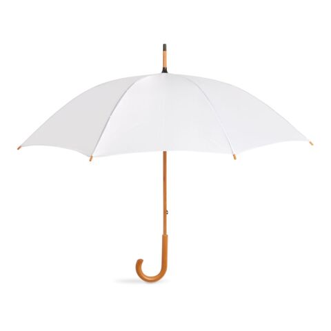 Parapluie avec poignée en bois blanc | sans marquage | non disponible | non disponible | non disponible