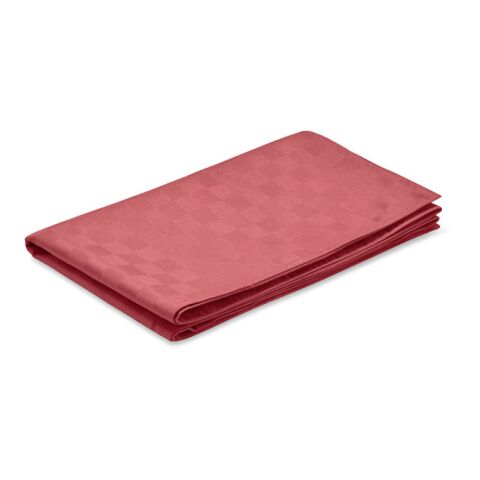 Chemin de table en polyester rouge | sans marquage | non disponible | non disponible | non disponible