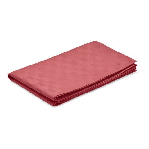 Chemin de table en polyester rouge | sans marquage | non disponible | non disponible | non disponible