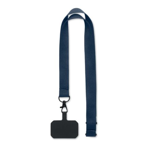 Lanyard porte-téléphone bleu | sans marquage | non disponible | non disponible | non disponible