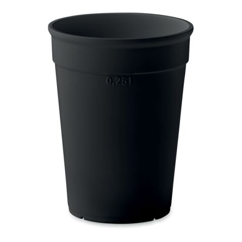 Gobelet en PP recyclé 300ml noir | sans marquage | non disponible | non disponible