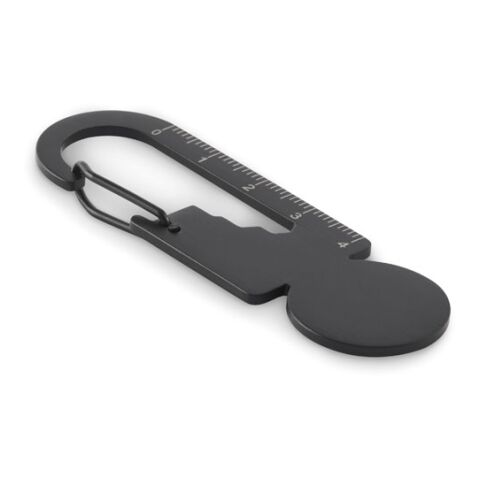 Porte-clés multifonctionnel noir | sans marquage | non disponible | non disponible