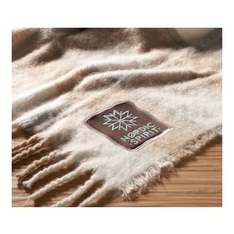 Couverture en mohair à carreaux