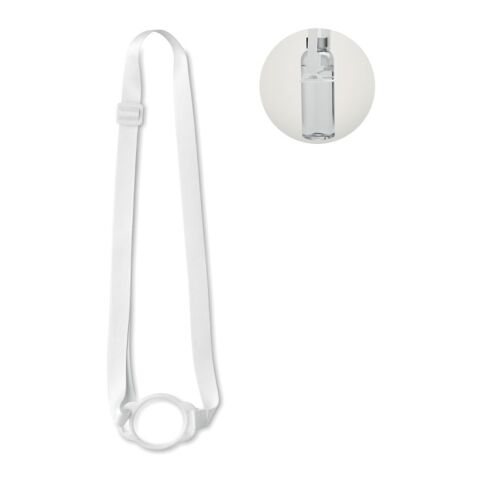 Lanyard porte-gobelet 6cm blanc