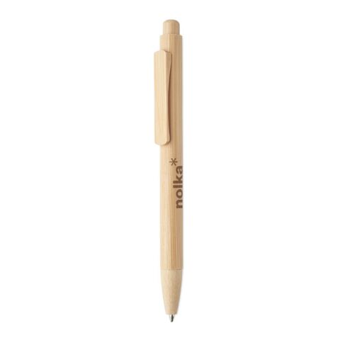 Stylo à bille en bambou bois | sans marquage | non disponible | non disponible