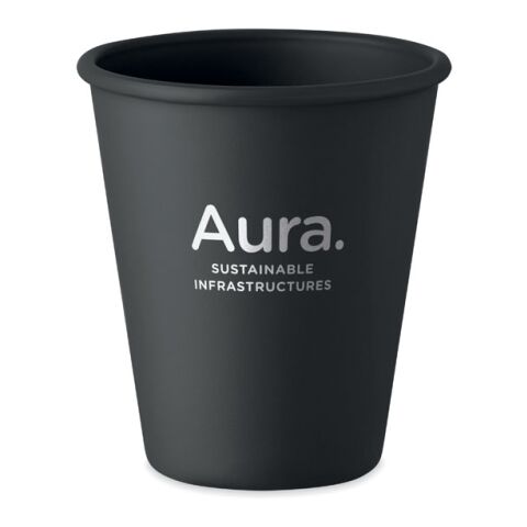 Gobelet en PLA simple paroi noir | sans marquage | non disponible | non disponible