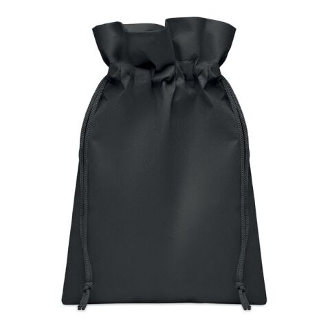 Petite pochette cadeau en RPET noir | sans marquage | non disponible | non disponible | non disponible
