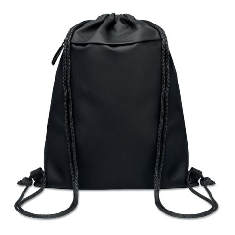 Sac à cordon en 600D RPET noir | sans marquage | non disponible | non disponible | non disponible