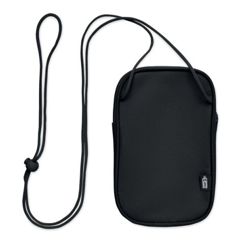 Pochette de voyage RPET noir | sans marquage | non disponible | non disponible | non disponible