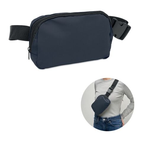Sac banane en polyester 210D bleu marine | sans marquage | non disponible | non disponible