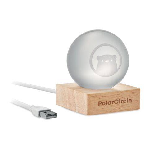Sphère en verre LED bois | sans marquage | non disponible | non disponible