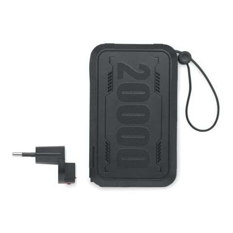 Power-bank 20000 mAh en ABS noir | sans marquage | non disponible | non disponible | non disponible