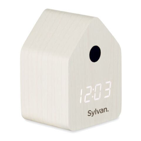 Réveil coucou en MDF blanc | sans marquage | non disponible | non disponible | non disponible