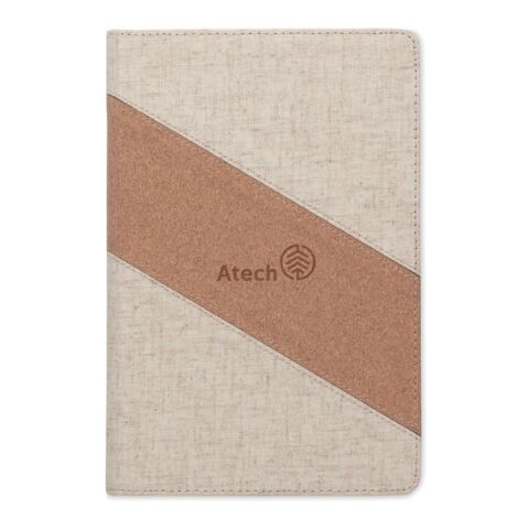 Carnet A5 avec chargeur 15W beige | sans marquage | non disponible | non disponible | non disponible