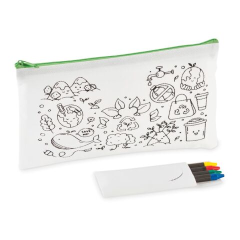 Trousse 4 crayons de couleur lime | sans marquage | non disponible | non disponible | non disponible