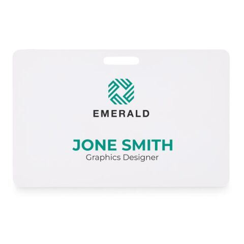 Badge pour lanyard 54 x 86 mm blanc | sans marquage | non disponible | non disponible | non disponible