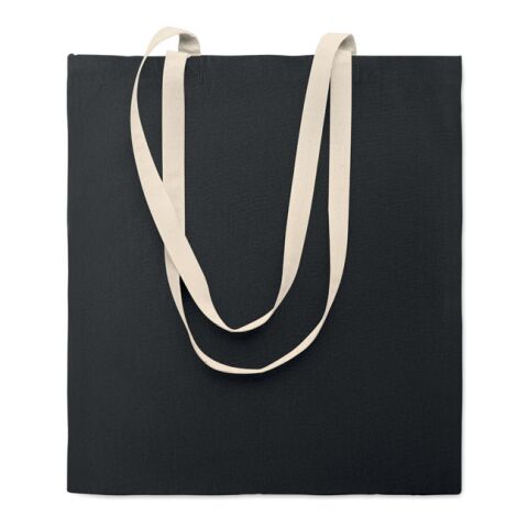 Sac shopping en coton noir | sans marquage | non disponible | non disponible | non disponible