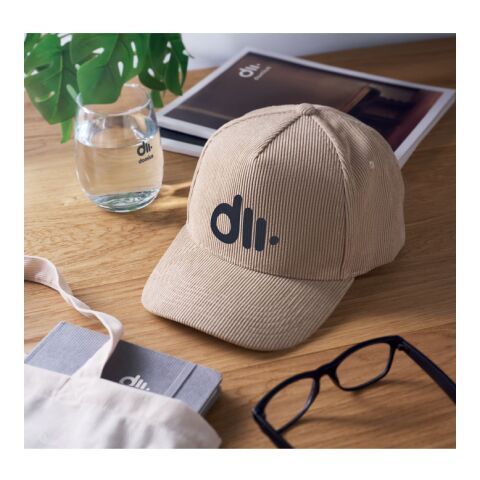 Casquette 5 pans en velours beige | sans marquage | non disponible | non disponible | non disponible