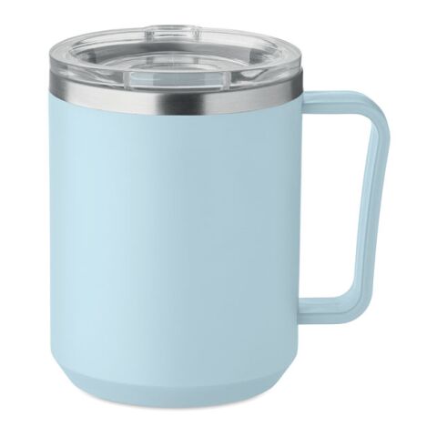 Mug double paroi 400ml bleu ciel | sans marquage | non disponible | non disponible