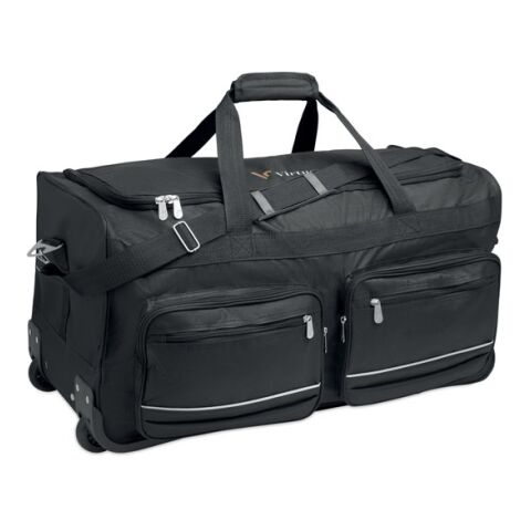 Sac de voyage trolley RPET noir | sans marquage | non disponible | non disponible | non disponible