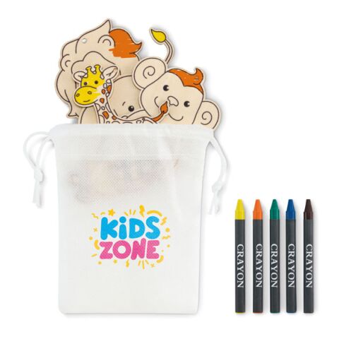 Suspensions à colorier en bois