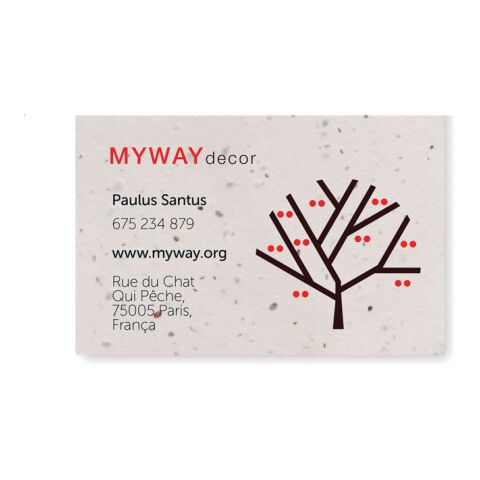 Carte de visite pour les graine