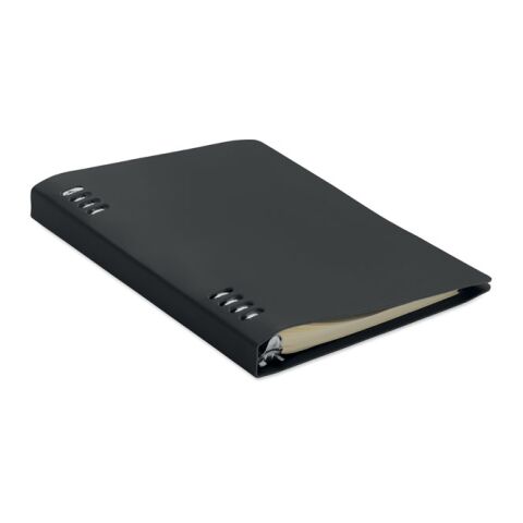 Cahier A5 rechargeable en PU noir