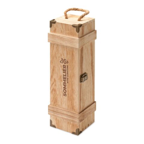 Coffret à vin en paulownia bois