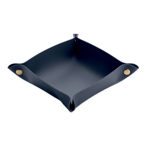 Vide-poches pliable en PU Marine foncé