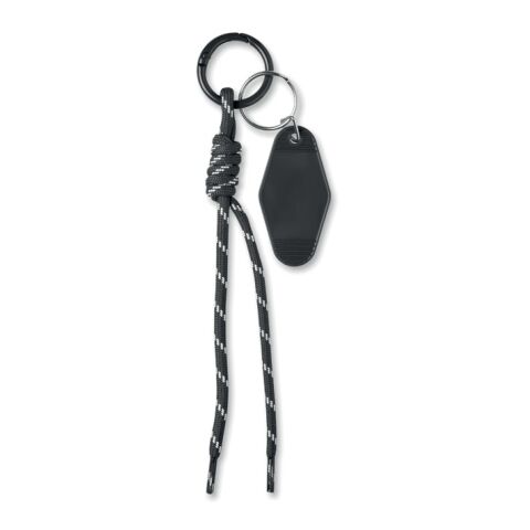 Porte-clés cordon tressé noir