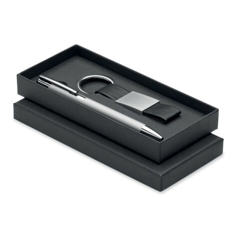 Set stylo à bille et porte-clés en