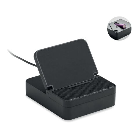 Haut-parleur et chargeur 15W noir
