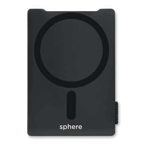 Porte-cartes et support magnétique noir