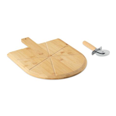 Planche et roulette à pizza bois
