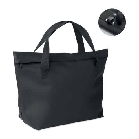 Shopping bag pour vélo en PU noir