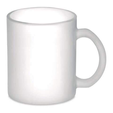 Mug verre pour sublim. 300ml blanc transparent | sans marquage | non disponible | non disponible