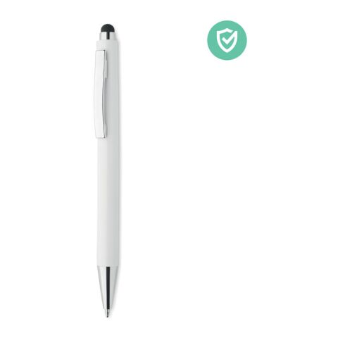 Stylo &amp; stylet antibactérien blanc | sans marquage | non disponible | non disponible