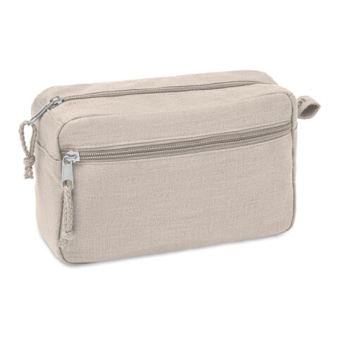 Trousse de toilette en chanvre beige | sans marquage | non disponible | non disponible | non disponible