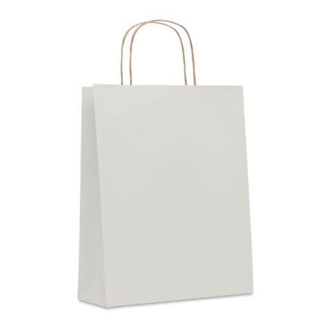 Sac en papier moyen format blanc | sans marquage | non disponible | non disponible | non disponible