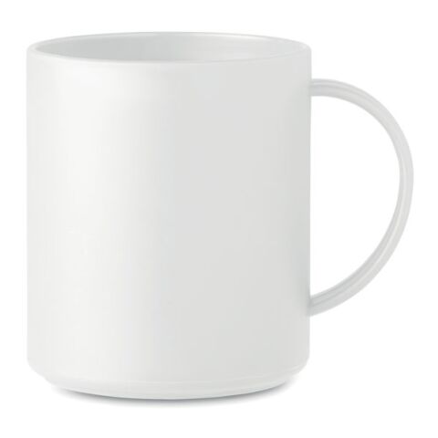 Tasse réutilisable 300 ml en plastique blanc | sans marquage | non disponible | non disponible